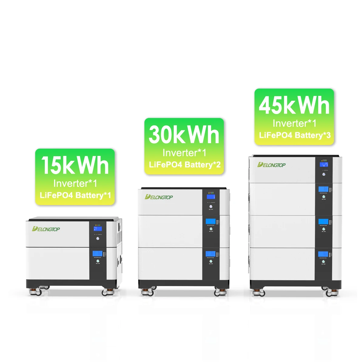 Stackable 51.2v 300ah lifepo4 battery 48v 300ah 15kwh 30kwh lithium battery for home