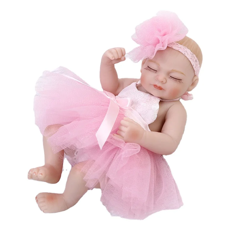Girls gift cute simulation newborn baby dolls soft silicone vinyl baby dolls