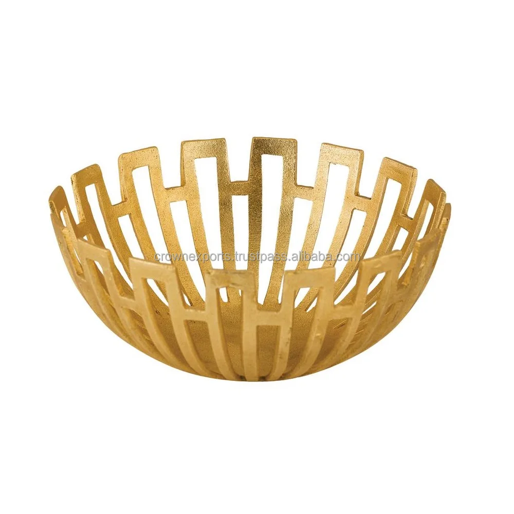  Декоративные алюминиевые перфорированные дизайнерские сервировочные чаши для домашнего использования и столовая посуда салатные