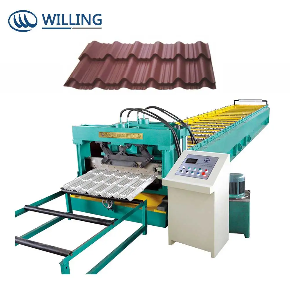 Trapezoidal metal zinc roof sheet roll forming machine IBR iron roofing sheet making machine
