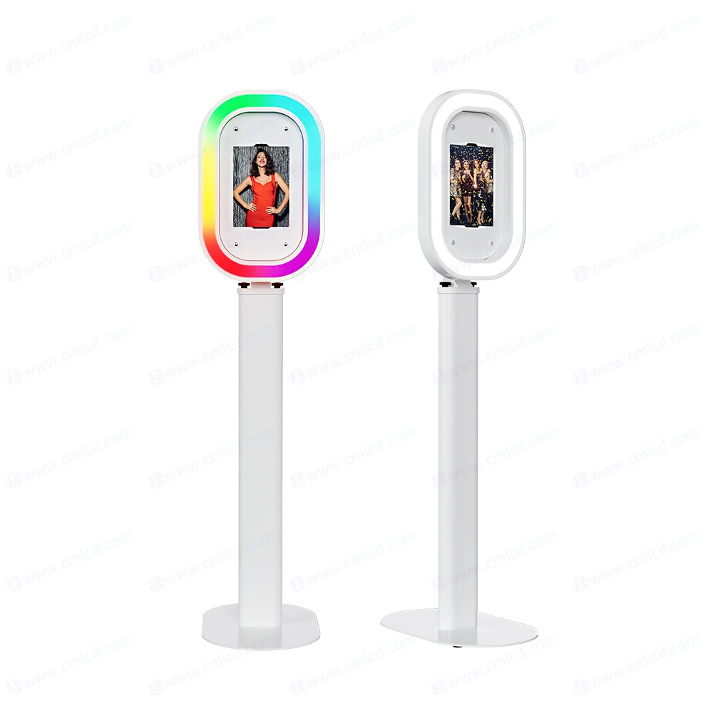 salsa ipad photo booth with case oval mirror shell have fun party wedding selfie machine ipad photobooth kiosk for event rentals