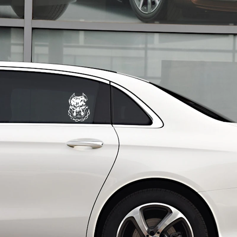 Dog Chain Vinyl Logo Car Stickers for Volkswagen BMW E46 E90 Passat B6 Automobile Accessories Waterproof sticker