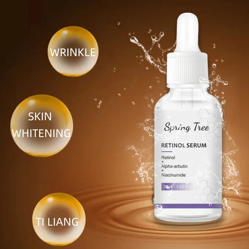 Best anti-wrinkle anti-aging back to 18 years old vegan and organic skin care serum Moisturizing and nourishing retinol serum