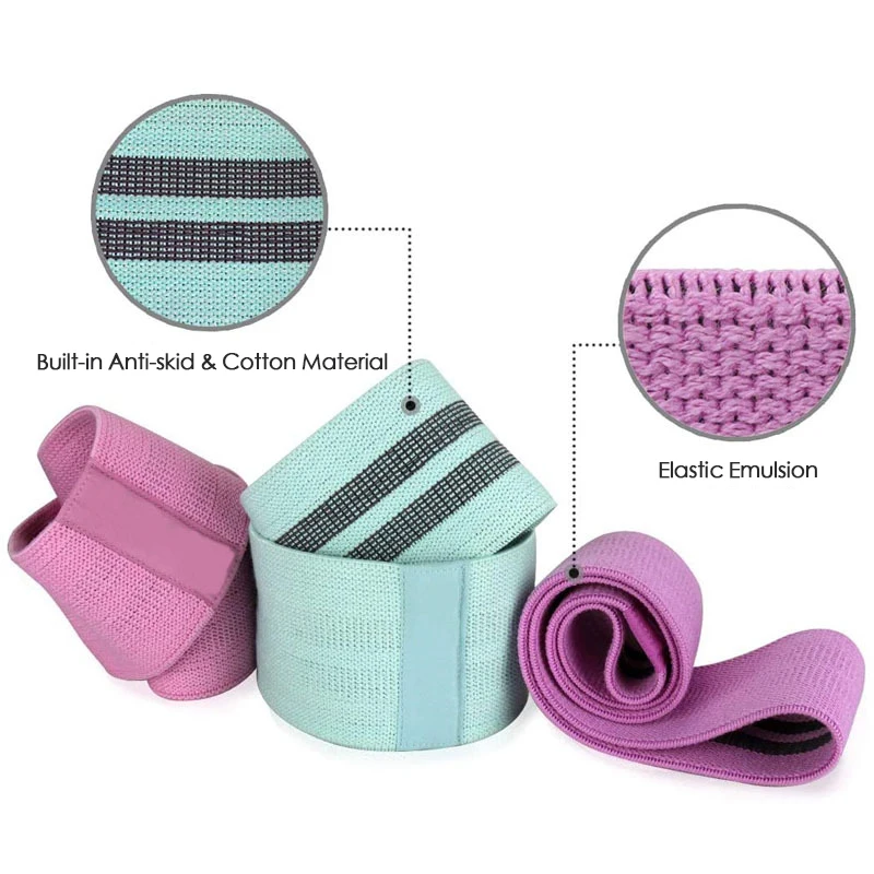 Custom Logo Yoga Pull Ups Stretching Gym Exercise Fitness  Booty Rubber Private Label Resistance Hip Circle Bands