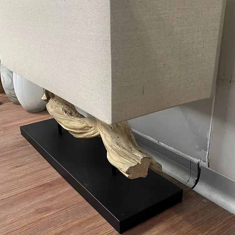 home decorative antique bedroom living room retro vintage bedside birch wood color table lamps