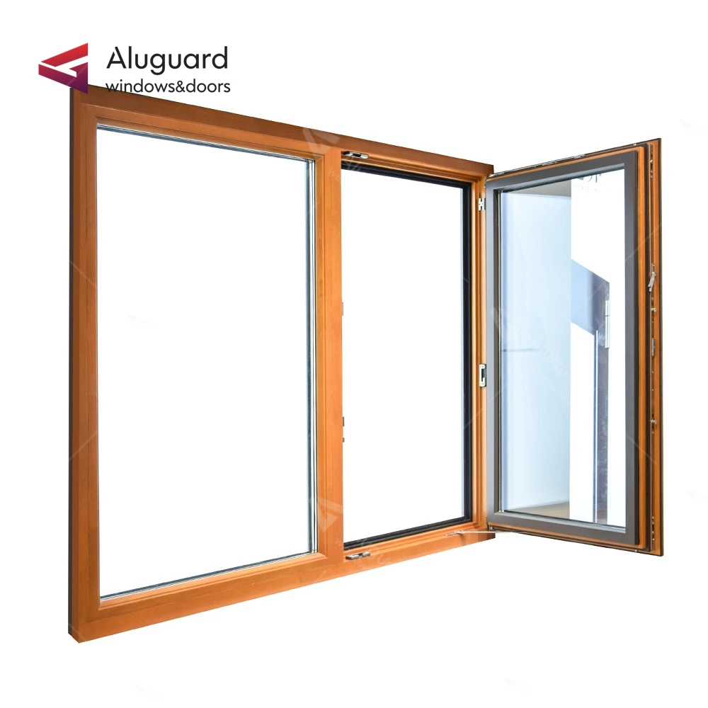 wooden window and door aluminium frame design / aluminium clad wood window