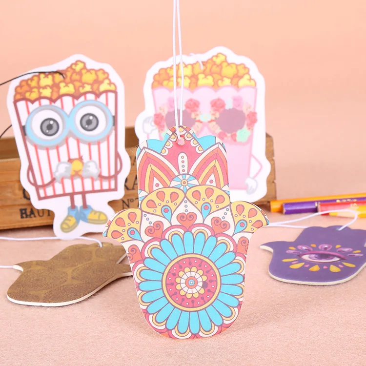 Manufacturer Design Custom High Quality Paper Car freshener Perfume Custom Car freshener