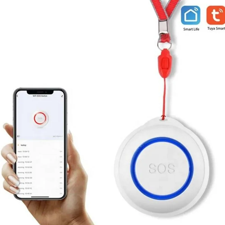 Tuya WiFi Personal Alarm Elderly Falling Emergency SOS Panic Button