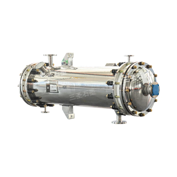 Китай, низкая цена, разделенный поток, горизонтальный корпус и трубчатый круглый графитовый теплообменник