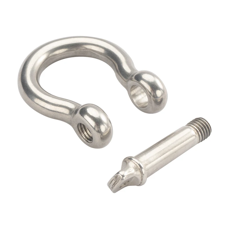 High Receiver Bow Shackle Bolt Type With Safety Pin Bolt Type High strength forged Bow Shackle bolt shackle made in china