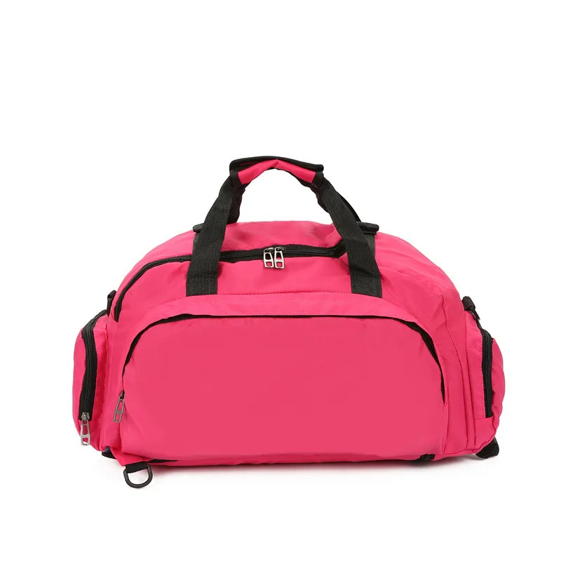 Manufacture Women Men Waterproof Custom Weekend Pink Sports Holdall Gym Shoe Private Label Duffel Bag