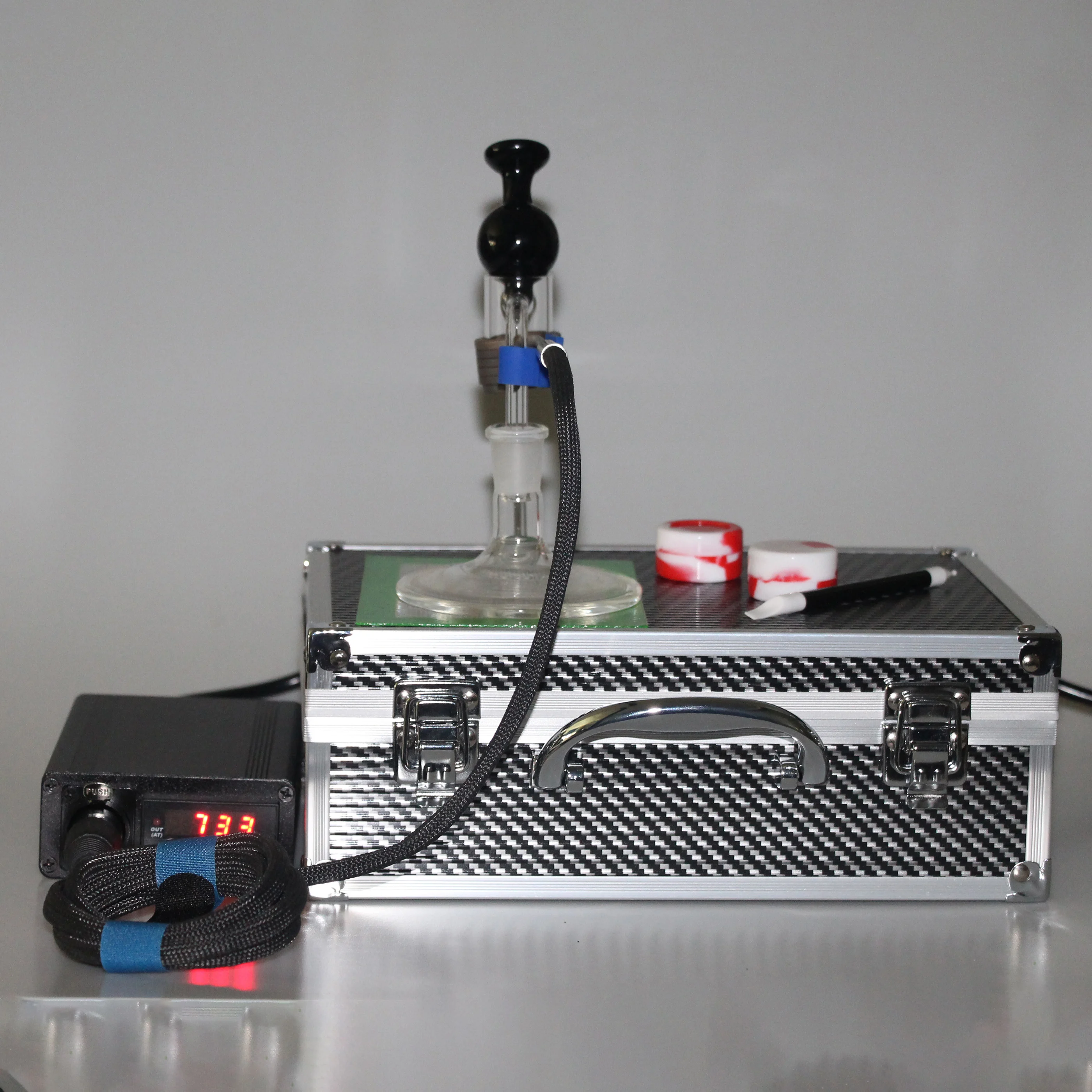 
2021 New Best DOMO kevlar coil heater for classical desktop wax shatter enail vaporizer PID controller 