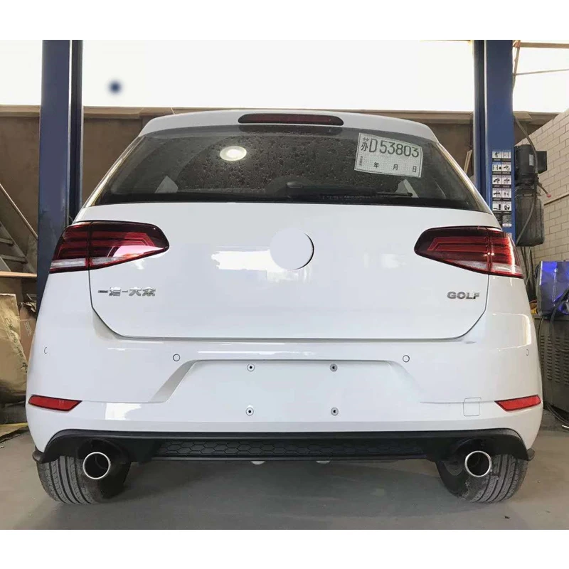 Muffler Flexible Exhaust Pipe With Diffuser For VW Golf 6 MK6 Refitted Upgrade To R20 GTI 2009-2016 Car Exhaust Muffler Pipes