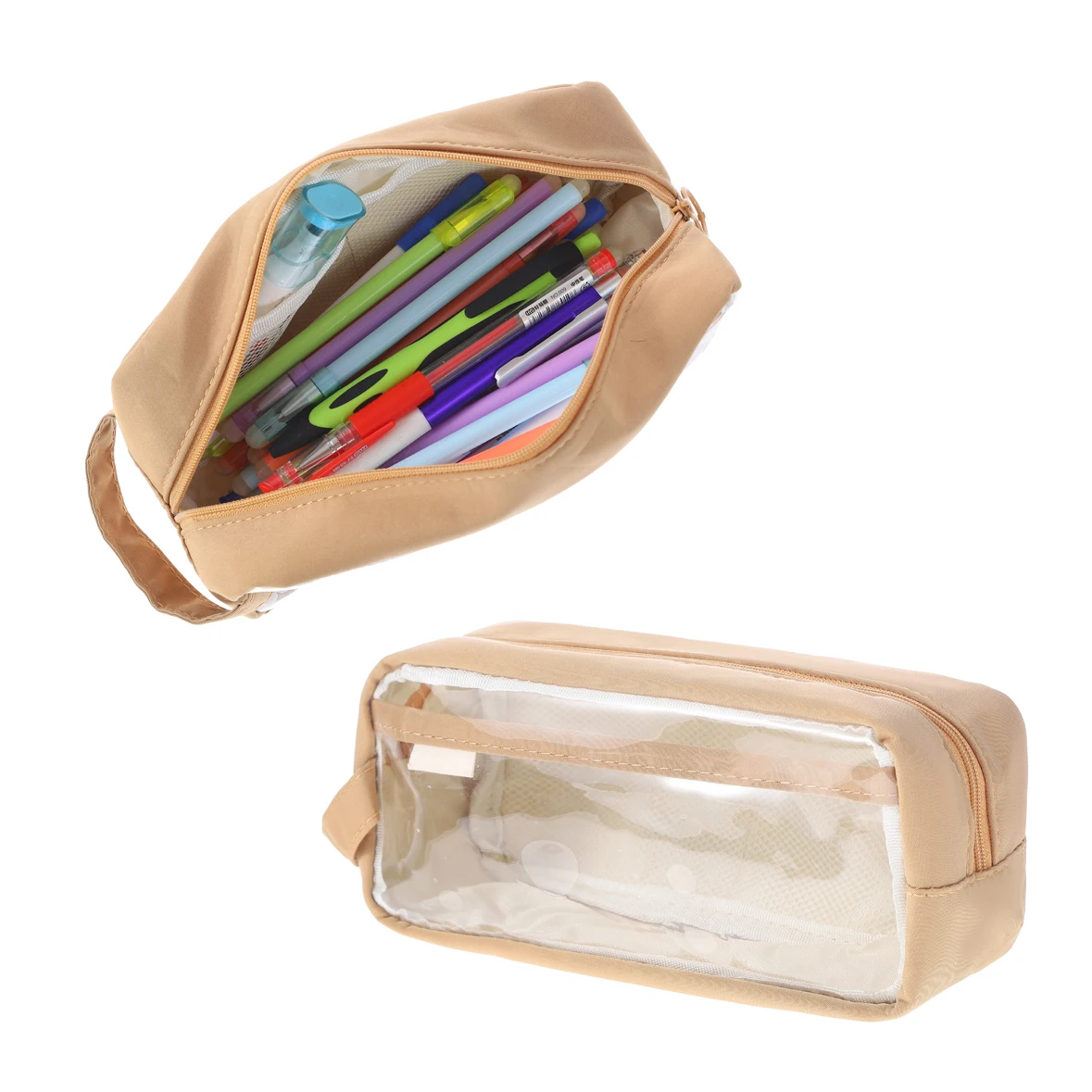 Custom Clear Pencil Holder for Girls Pencil Case School Organizer Large Capacity Pen Pouch