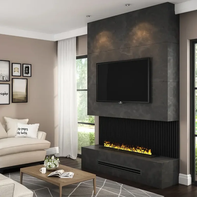 2 Years Warranty 72 Inch Steam Vapour 3 Sided Electric Decor Flame Led Water Vapor Fireplace