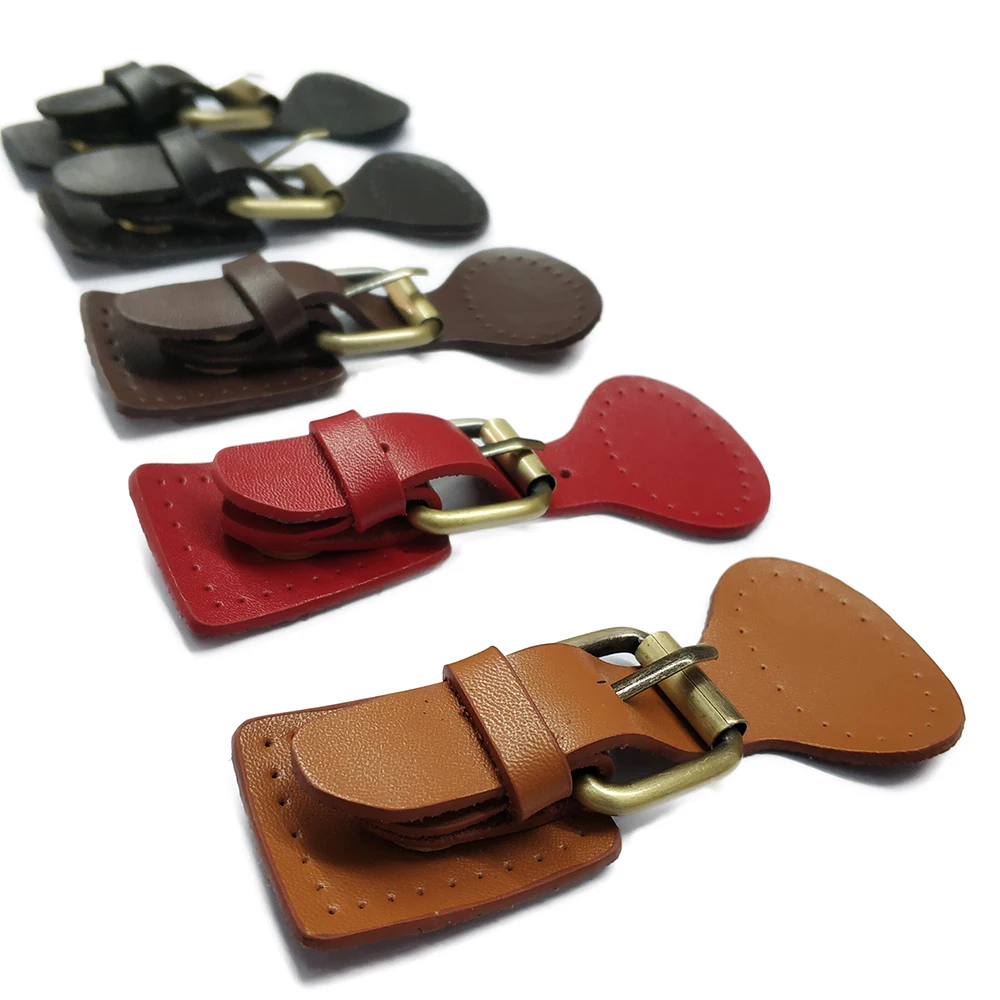 Genuine Leather Bag Magnetic Buttons Bronze Hasp Buckle Handmade Pack Buckles for Women Girls DIY Crossbody Handbag Accessories
