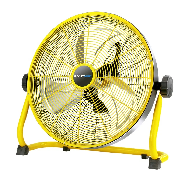 Перезаряжаемый напольный вентилятор постоянного тока со съемным блоком питания, 17400 мАч