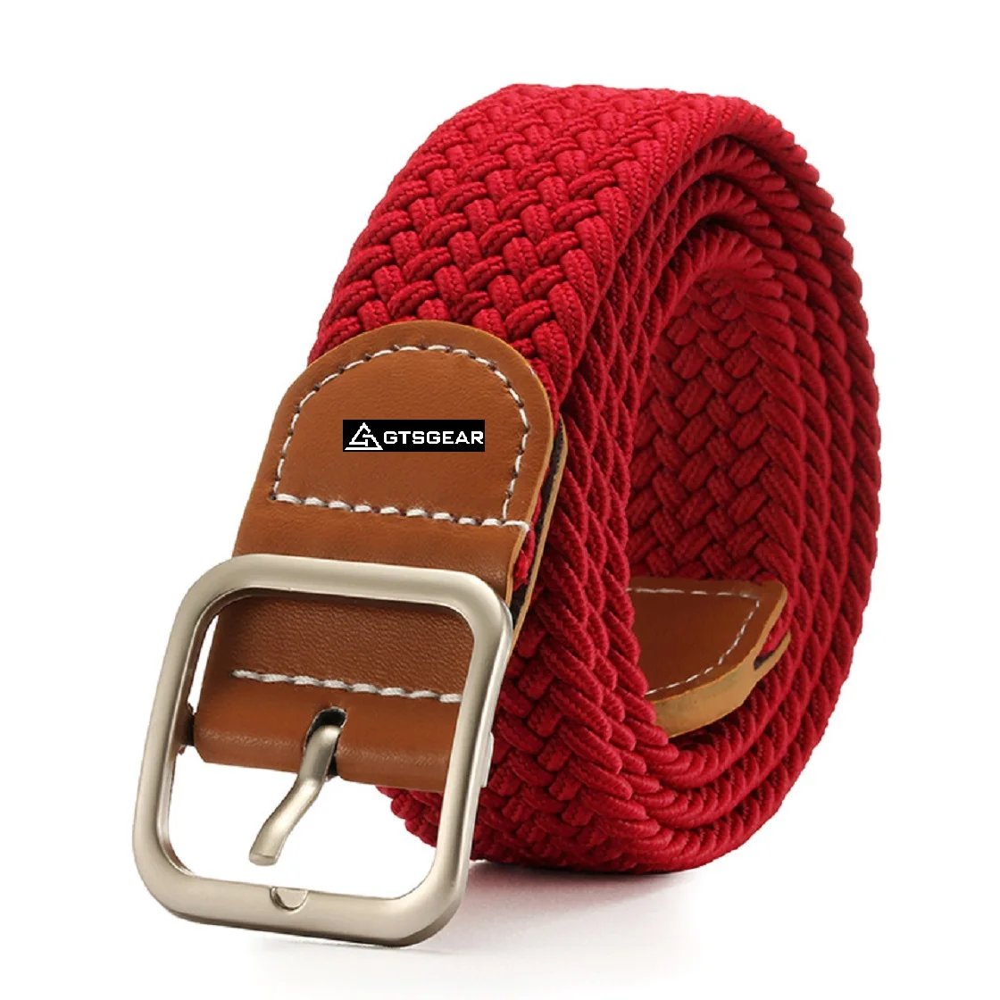 BLT23 A4 Braided Belt for Men and Women Multicolored Woven Golf Elastic Jean Belts Student Training Men Elastic Fabric Belt