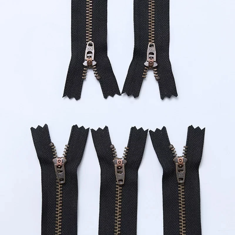 Застежка-молния, металлическая латунная с автоматическим замком, 3 #5 #8 #