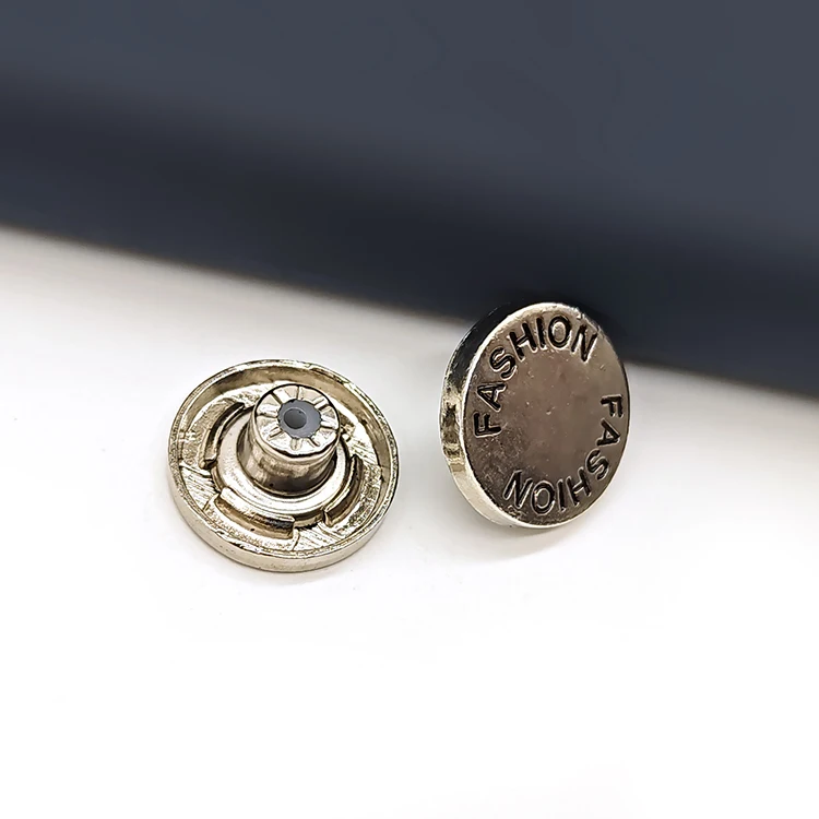 Wholesale Custom Brand Clothes Tack Button High Quality Metal Jeans Buttons With Rivets