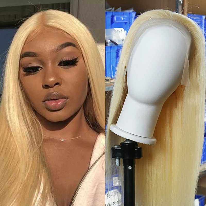 
Transparent 613 Blonde Lace Wig Human Hair Wigs Brazilian Bone Straight Human Hair Wig 