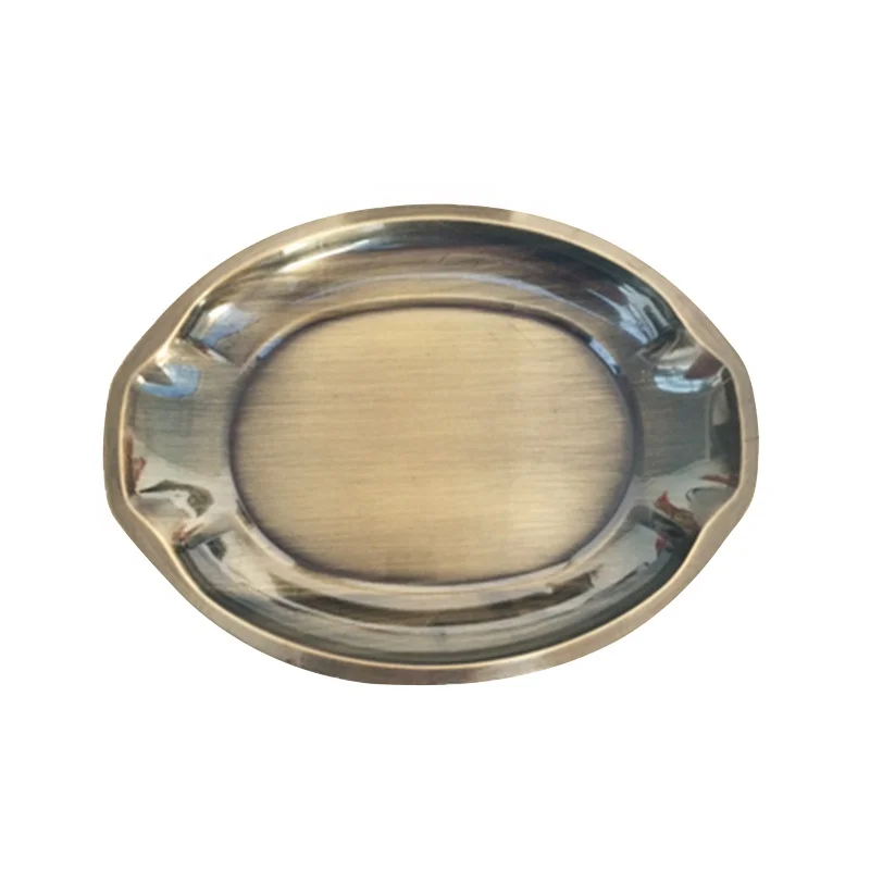 Egg shape dinner plate stainless steel oval plate for wholesale