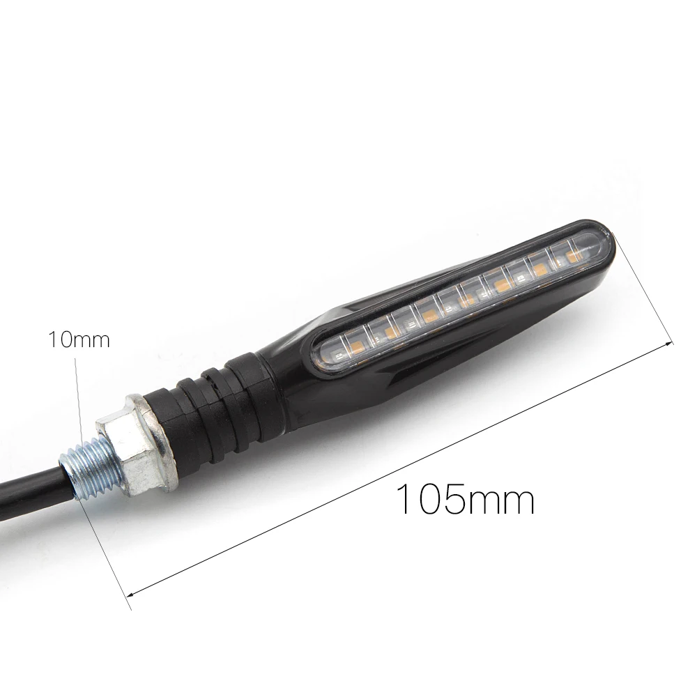 4 Wires LED motorcycle amber turn lights universal