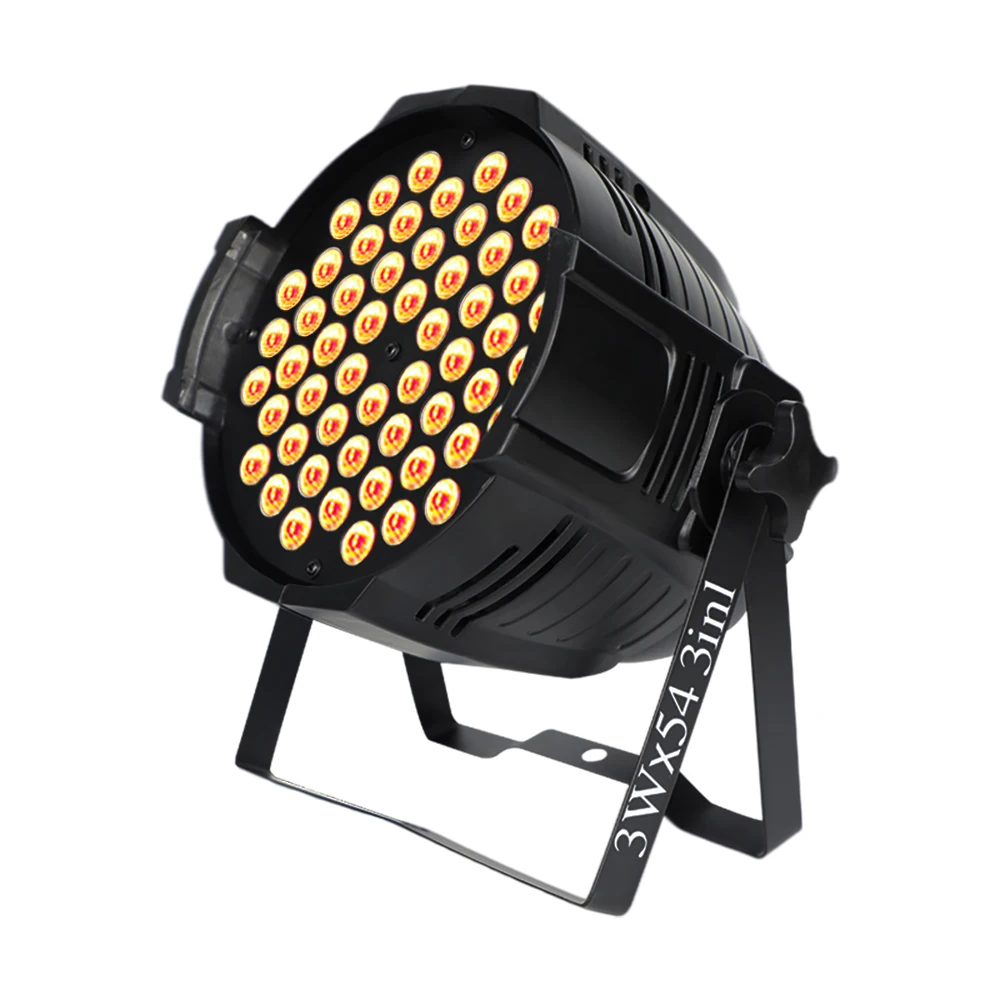 Super Price 54 X 3W  par Light peaky blinders merchandise RGBW Lamp Lighting Warm Master Color DMX stage lights remote control