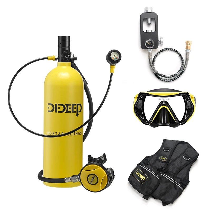 Dideep high pressure 2L mini scuba diving oxygen tanks cylinders for sale