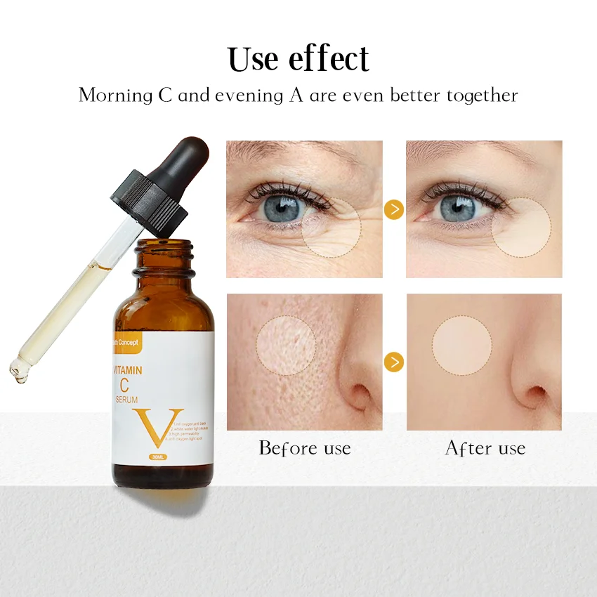 Wholesale Private Label Natural Moisturizing Anti Wrinkle Blue-ray Skin Care Vitamin C Retinol Hyaluronic Acid Face Serum