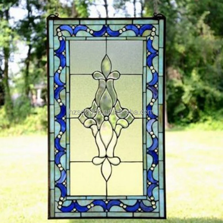  3 mm Thickness Tiffany Hand Made Stained Art Oval Glass For Door Window Hanging Panel
