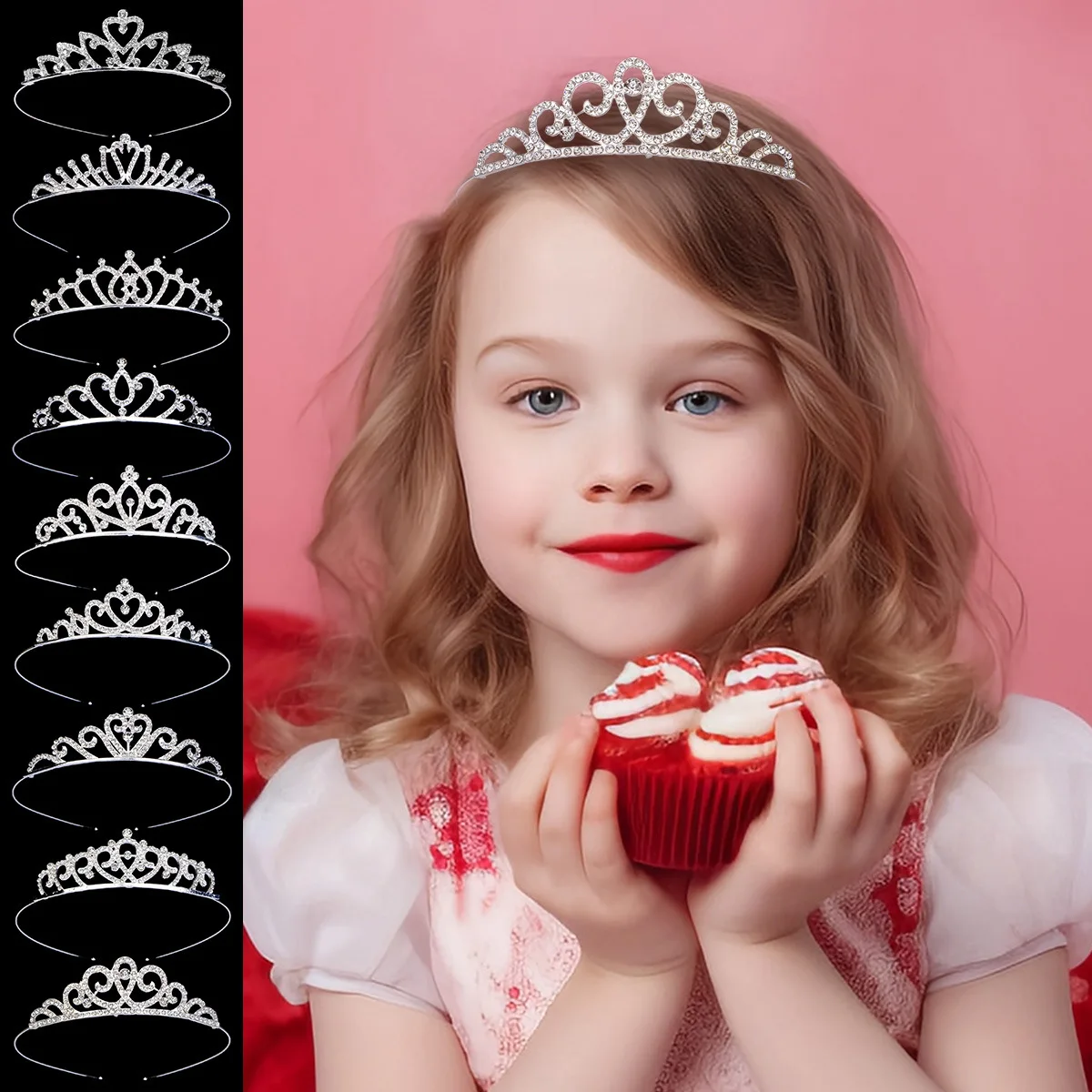 wedding  Bridal Hair Crown Bridal Hair Accessories girls kid crown hair Tiara