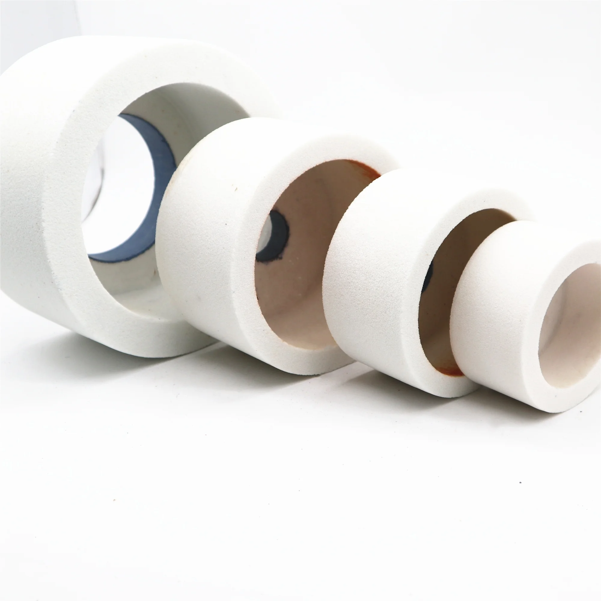
Black/white/pink vitrified cup grinding wheel 