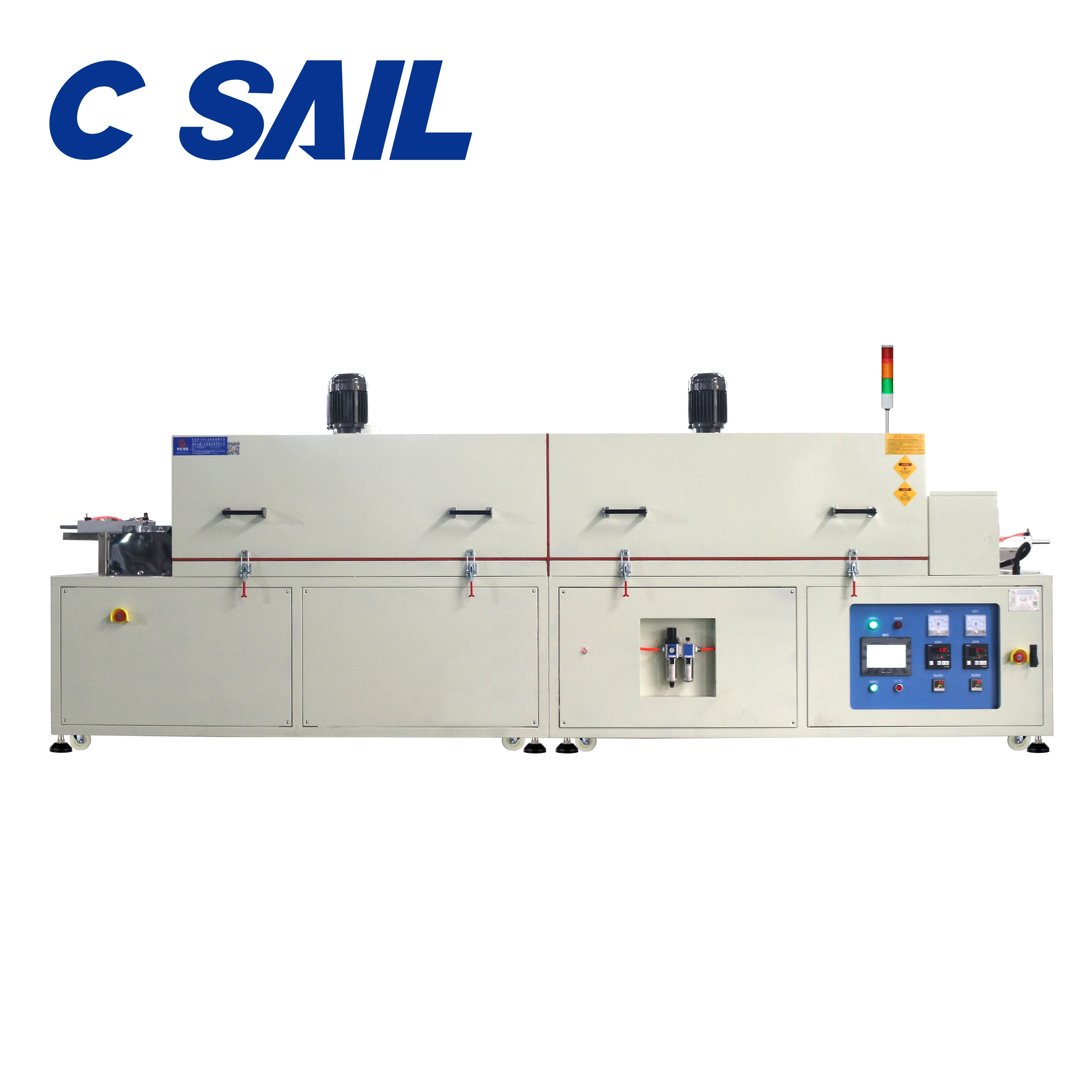 Industrial Conveyor Belt hot air Heating Tunnel Drying machine for LED solid state capacitor touch screen