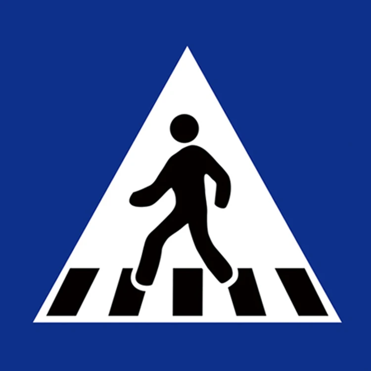 Durable reflective traffic roll up sign pedestrian road traffic sign