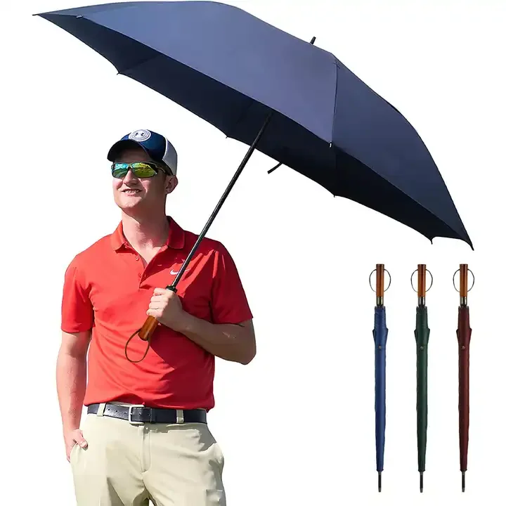 Custom Promotional Advertisement umbrella factory Golf Gift Windproof Auto Open Golf Umbrella Business umbrella for outdoors