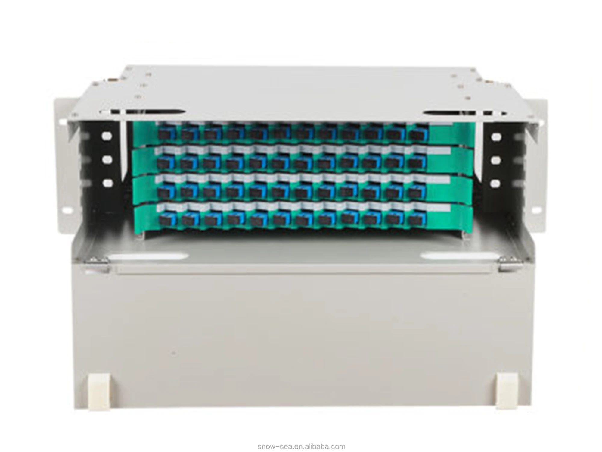 48 Core SC FC ST Full-Load ODF Optical Distribution Frame with 48pcs Adapter and 48pcs Pigtail
