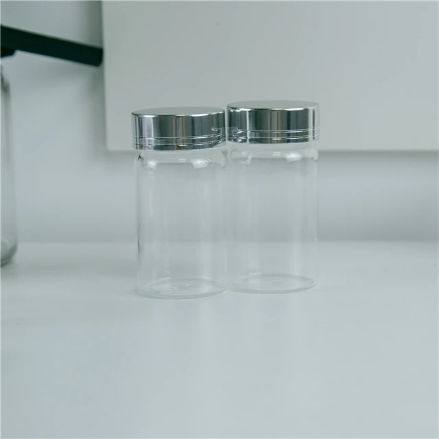 50ml Glass Bottle with Silver Screw Cover, Small Clear Bottle can Hold Food Decorations, can Customize Logo and Free Shipping