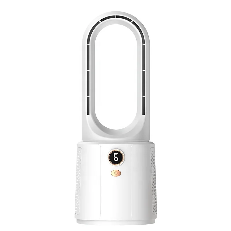 New small desk top charging mute fan, air conditioner, leafless spray small household cooling fan