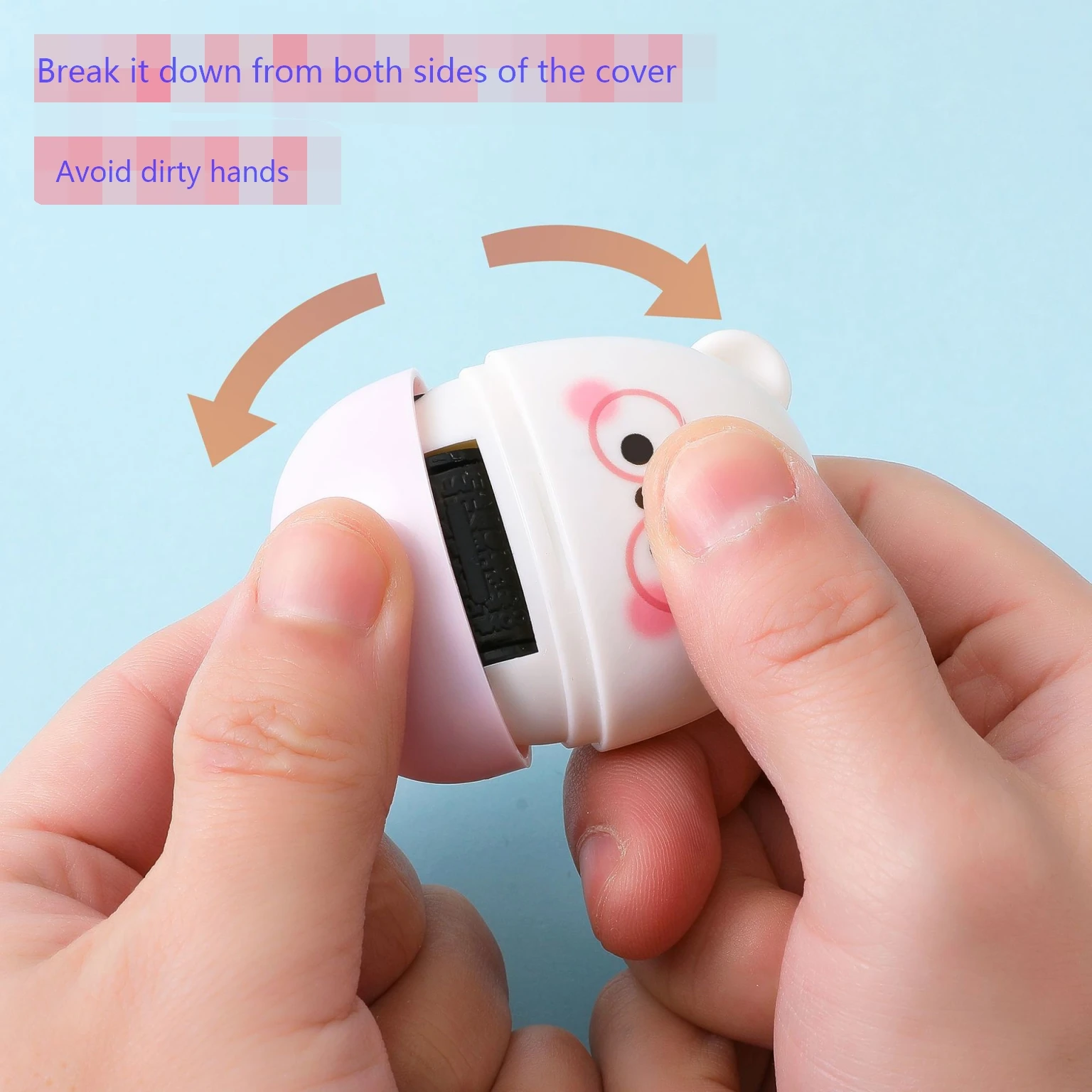 Express coding pen confidential seal light luxury wind unpacking corrector random code roller fast drying to protect privacy