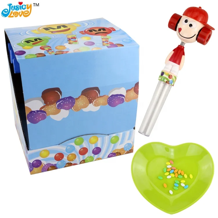Hot Selling Plastic Shake Head Clown Candy Toy Sweet
