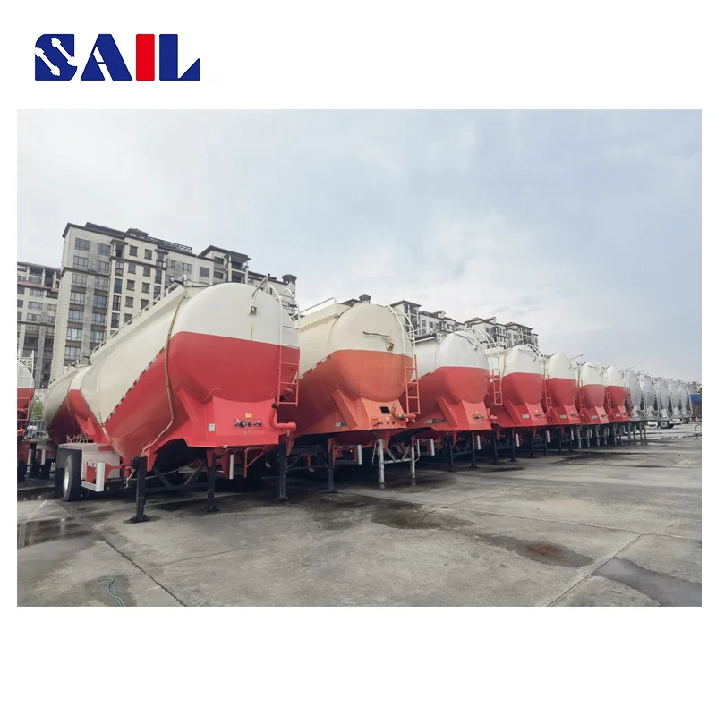 SAIL OEM Custom 3 Axles Fuel Tanker 40 ton Oil Tank Semi Trailer Liquid Material Transporter Liquid Nitrogen Tank Truck for sale