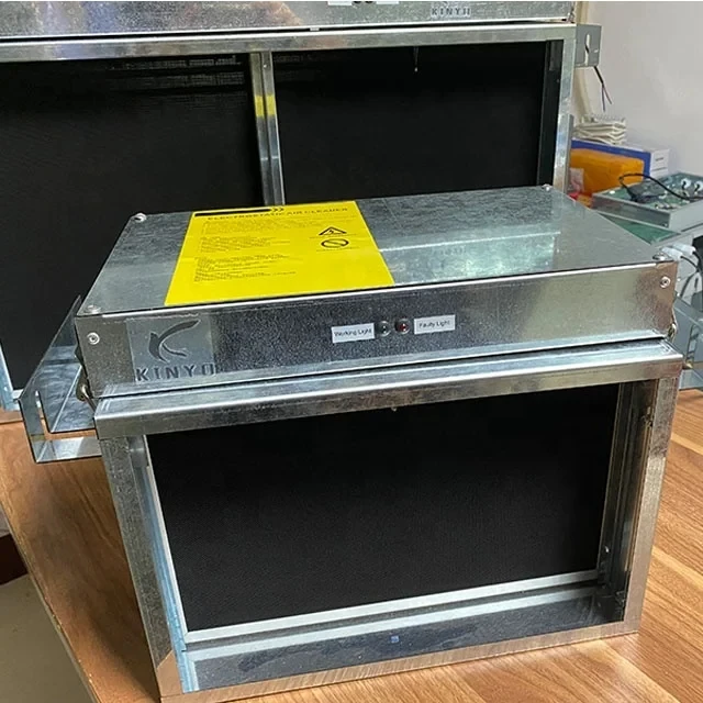 Medical HVAC System Air sterilizer A/C Duct Filter AC Tube Ceiling Vent ESP Cell Air Cleaner OEM/ODM Electrostatic Precipitator