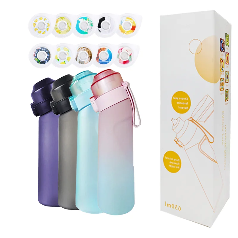 Flavoring Drinking 650ml Bpa Free Mixed Colours Fruit Flavor Cup Tritan Air Up Fruit Flavour Water Bottle with Flavor Pods