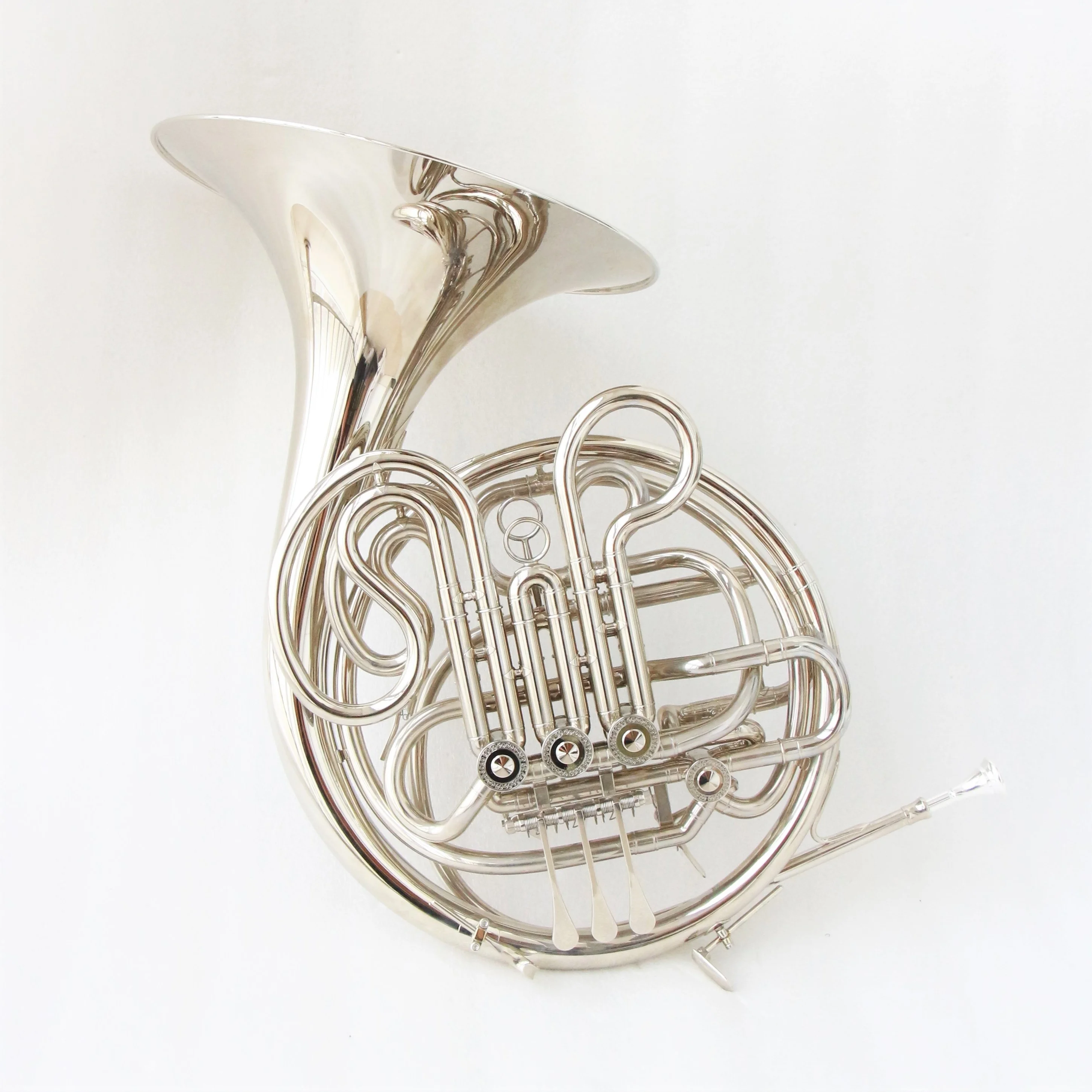 High grade professional french horn for sale good quality double french horn nickel plated french horn