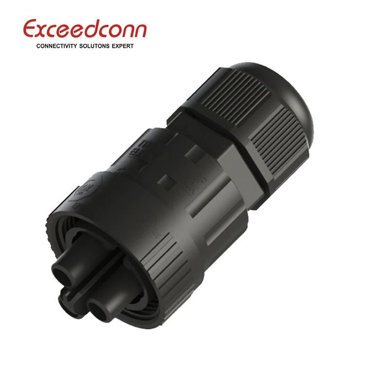 hot sale 3 pins led waterproof circular connector cable to panel mount