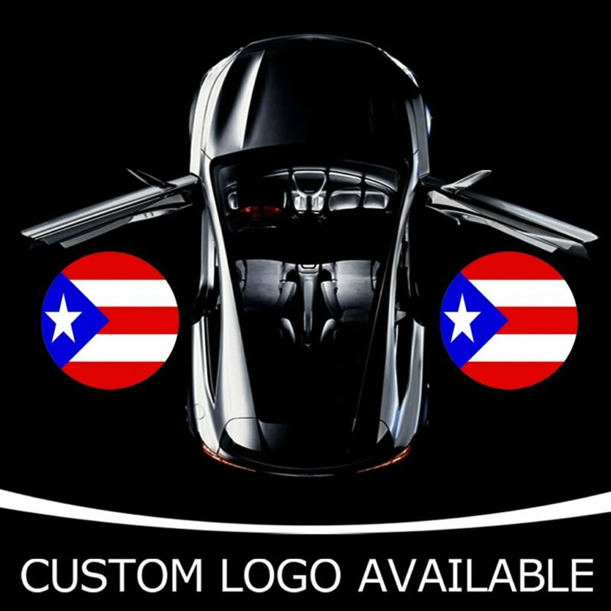 1Piece Customize Logo LED PUDDLE Laser PROJECTOR GHOST Shadow DOOR LIGHT Lamp