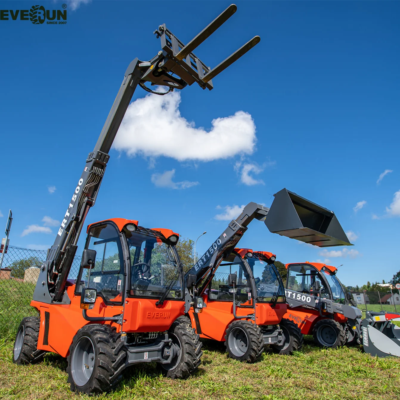 EVERUN Loader ERT1500 1350kg Hydrostatic Transmission Multifunction telescopic wheel loader