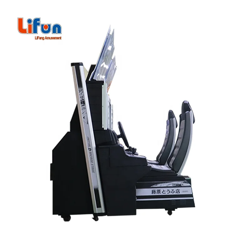 A02 Low Price Electronic race car Video Simulator Coin Operated Initial D 8 Car Racing Arcade Game Machine For Game Center