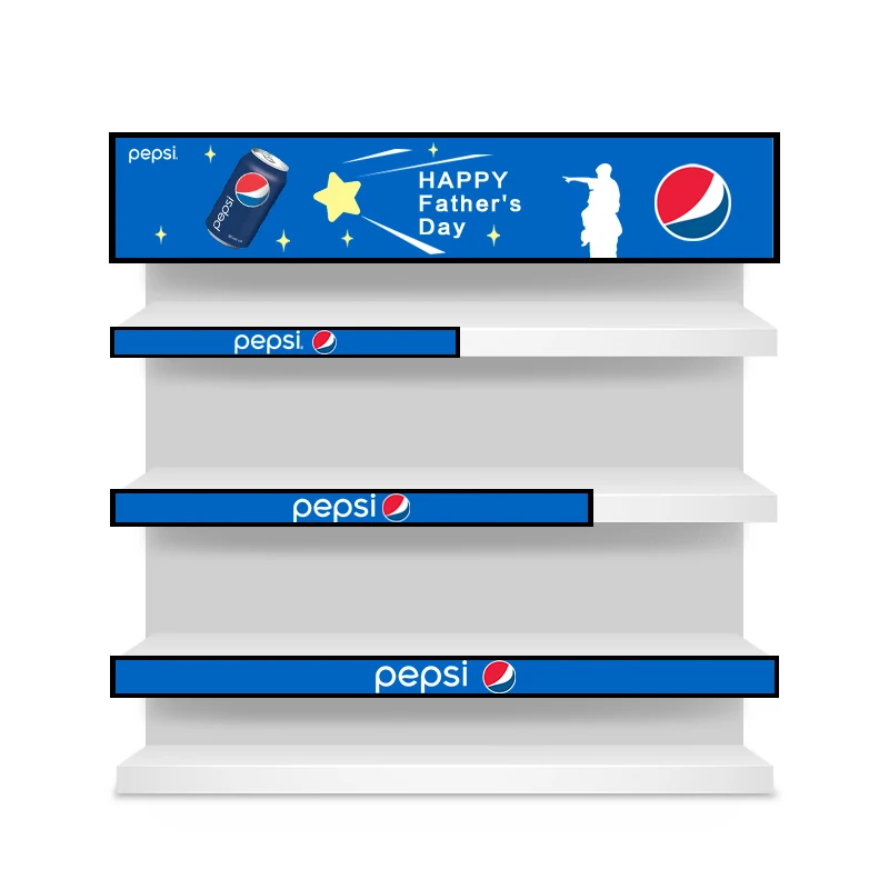 23 24 35 37 Inch Ultra Wide Shelf Edge Advertising Digital Signage Monitor Type Stretched Bar Lcd Display Screen